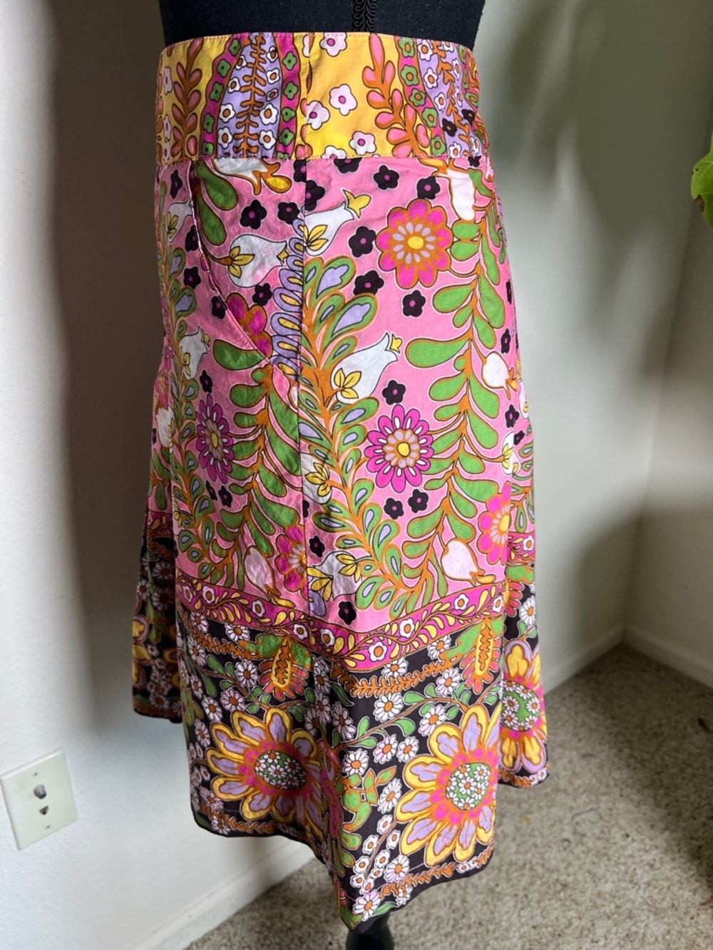 CAbi Women’s Vintage Y2K Ashbury Floral High Rise A-Line Pleated Skirt Size 4 - Picture 10 of 16